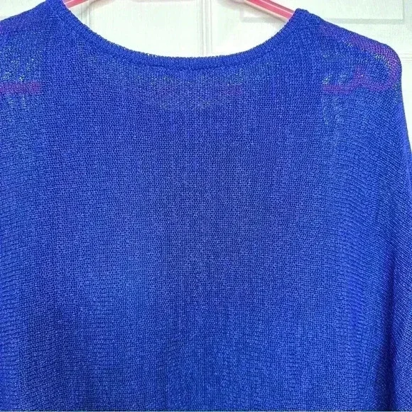 Nygard  Knit Poncho Blue Size Medium - Picture 10 of 16